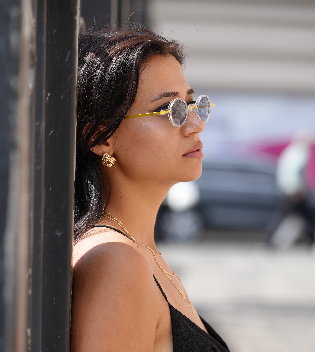 Freesbee Onyx Renkli Fotokromik Lensli Metal-Asetat Unisex Güneş Gözlüğü