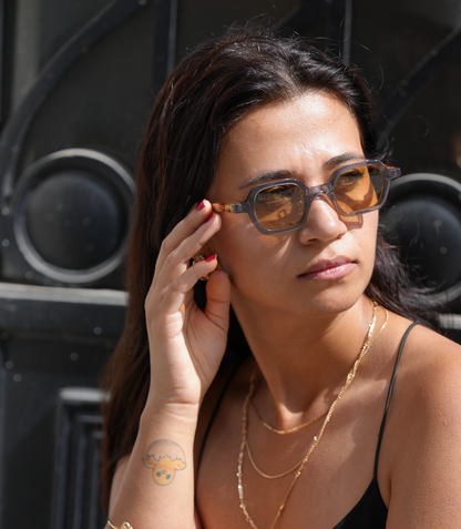Freesbee Nelson (Renkli Fotokromik Lens) Asetat Unisex Güneş Gözlüğü